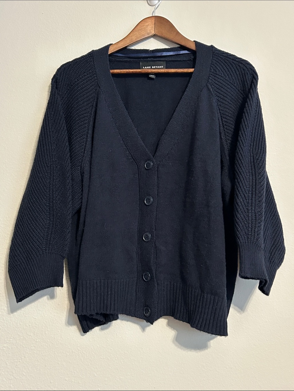 Lane Bryant Navy Textured Knit Cardigan – 18/20